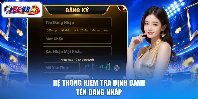 Hệ thống kiểm tra định danh tên đăng nhập